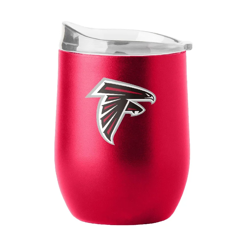 Affordable team cups for corporate giveaways-Atlanta Falcons 16oz Flipside Powder Coat Curved Beverage