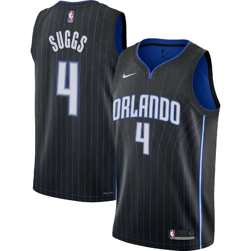 Stylish basketball jerseys for casual wear and sports events-Jalen Suggs Orlando Magic Youth Swingman Basketball Jersey - Icon Edition - Black