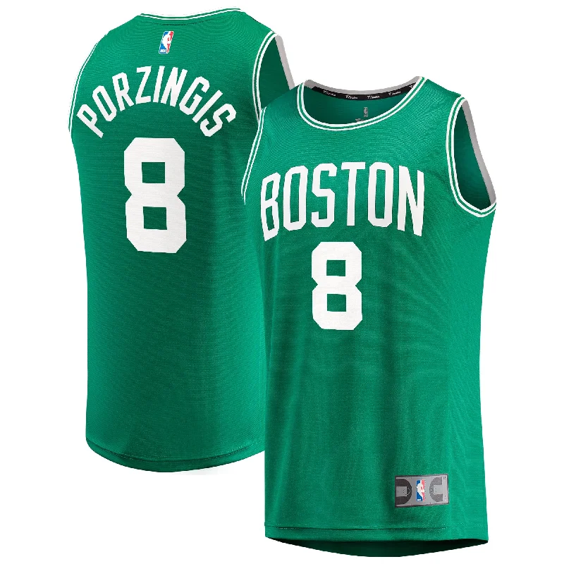 Basketball jerseys with professional-grade stitching-Kristaps Porzingis Boston Celtics Branded Youth Fast Break Player Basketball Jersey - Icon Edition - Kelly Green