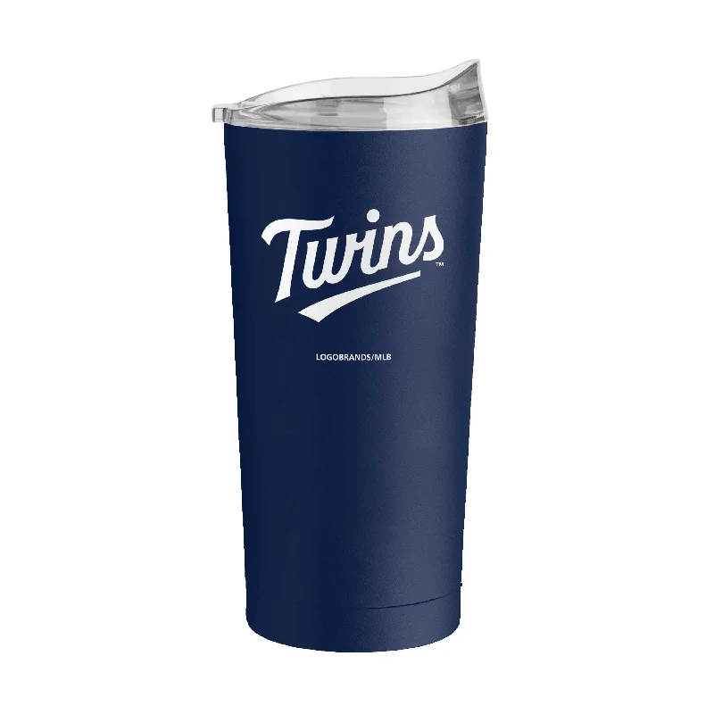 Custom team cups for charity events-Minnesota Twins 20oz Flipside Powder Coat Tumbler