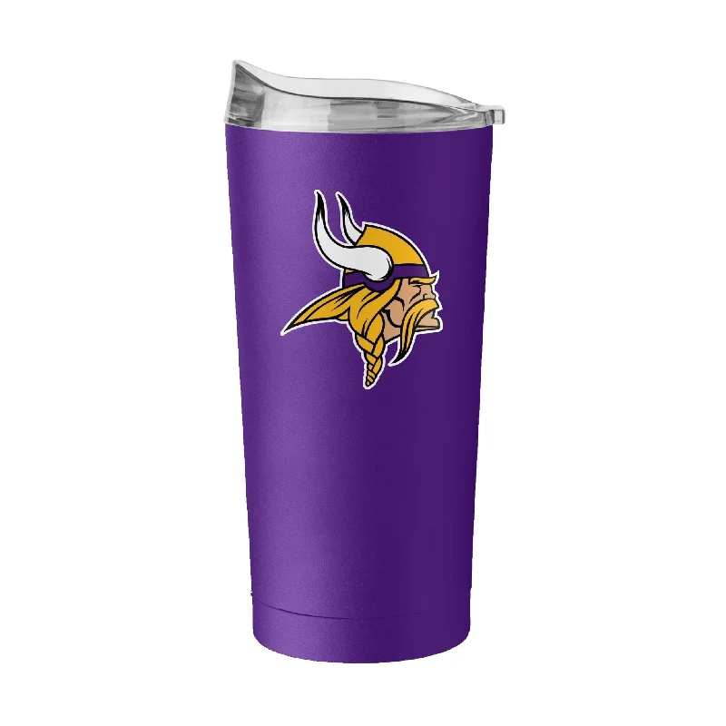 Affordable custom team cups-Minnesota Vikings 20oz Flipside Powder Coat Tumbler