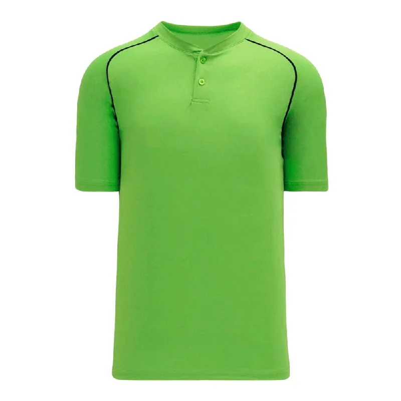 Performance-enhancing baseball jerseys for top athletes-2-Button DryFlex Lime Jersey