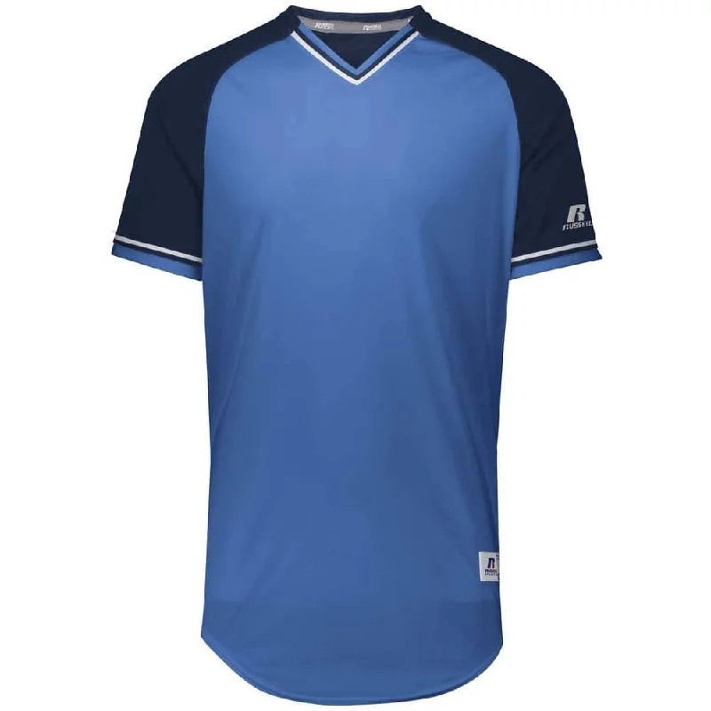 Best baseball jerseys for team sports-Classic Columbia-Navy V-Neck Jersey