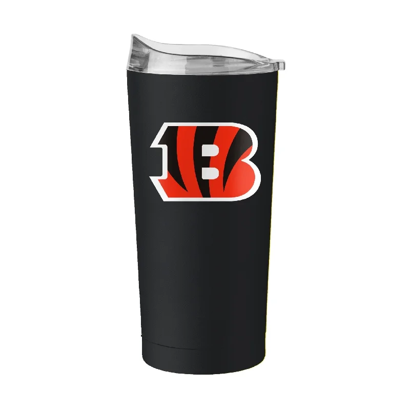 Vibrant color team cups for community events-Cincinnati Bengals 20oz Flipside Powder Coat Tumbler