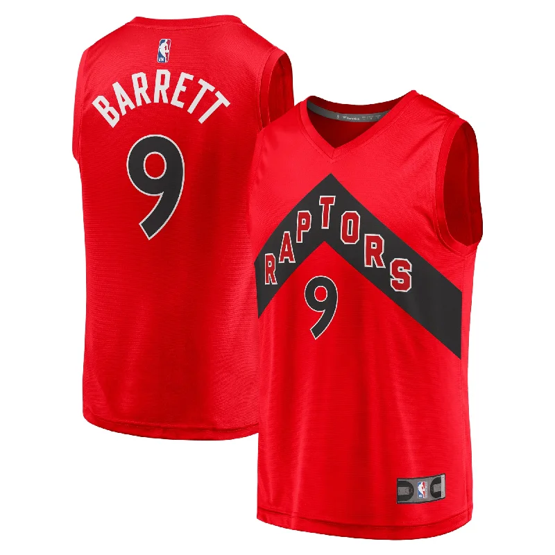 Basketball jerseys with short sleeves for summer play-Rj  Toronto Raptors Branded Youth Fast Break Player Basketball Jersey - Icon Edition - Red