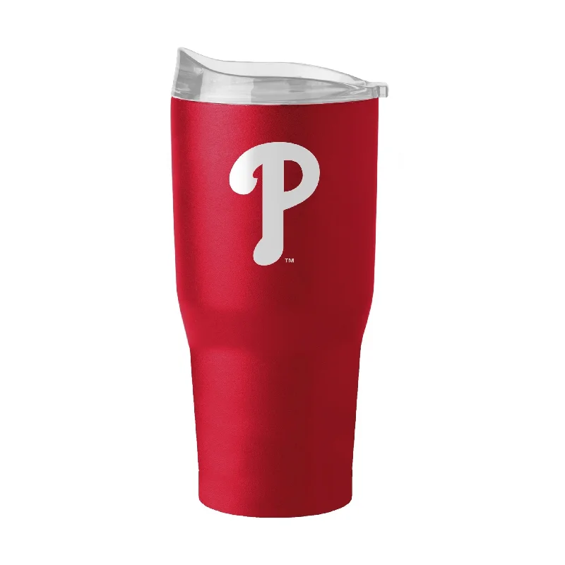 Team cups with motivational messages-Philadelphia Phillies 30oz Flipside Powder Coat Tumbler