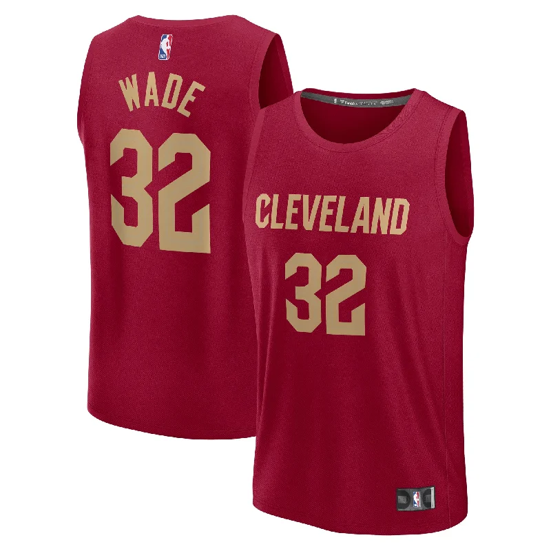 High-quality basketball jerseys with heat transfer graphics-Dean Wade Cleveland Cavaliers Branded Youth Fast Break Player Basketball Jersey - Icon Edition - Wine