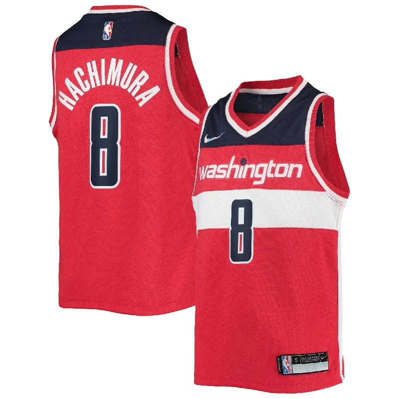 Lightweight basketball jerseys for summer play-Rui Hachimura Washington Wizards Youth 2021/22 Diamond Swingman Basketball Jersey - Icon Edition - Red