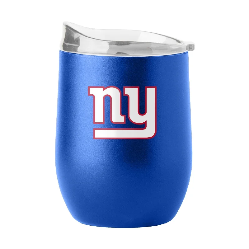 Best team cups for school teams-New York Giants 16oz Flipside Powder Coat Curved Beverage