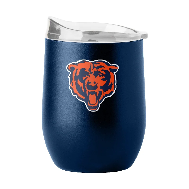 Stylish and affordable custom team cups-Chicago Bears 16oz Flipside Powder Coat Curved Beverage