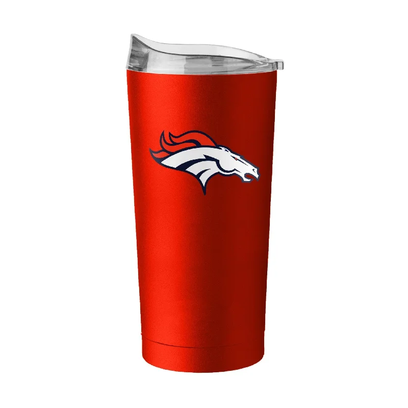 Team cups with vibrant color prints-Denver Broncos 20oz Flipside Powder Coat Tumbler