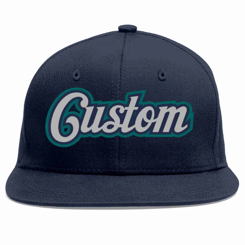 Most comfortable baseball caps-Custom Navy Gray-Navy Casual Sport Baseball Cap