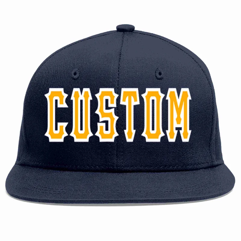 How to choose the right baseball cap-Custom Navy Yellow-White Casual Sport Baseball Cap