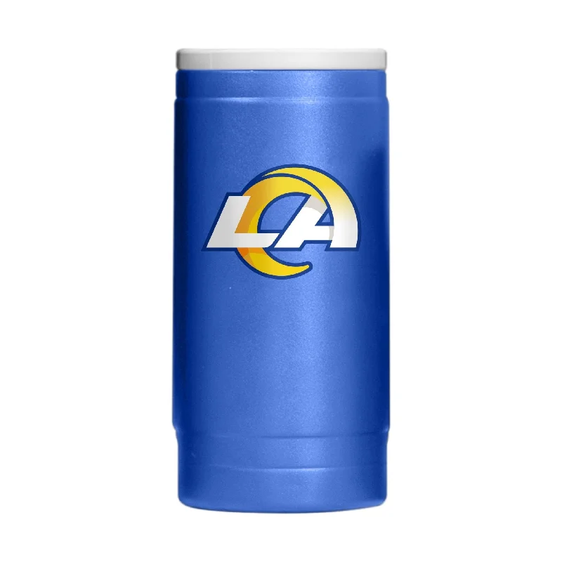 Team cups for custom sports merchandise-Los Angeles Rams Flipside Powder Coat Slim Can Coolie