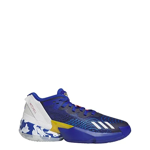 Best basketball shoes for high-impact landings-adidas mens Donovan Mitchell D.O.N. Issue 4 Basketball Shoes, Team Royal Blue-cloud White-team Navy Blue, 11