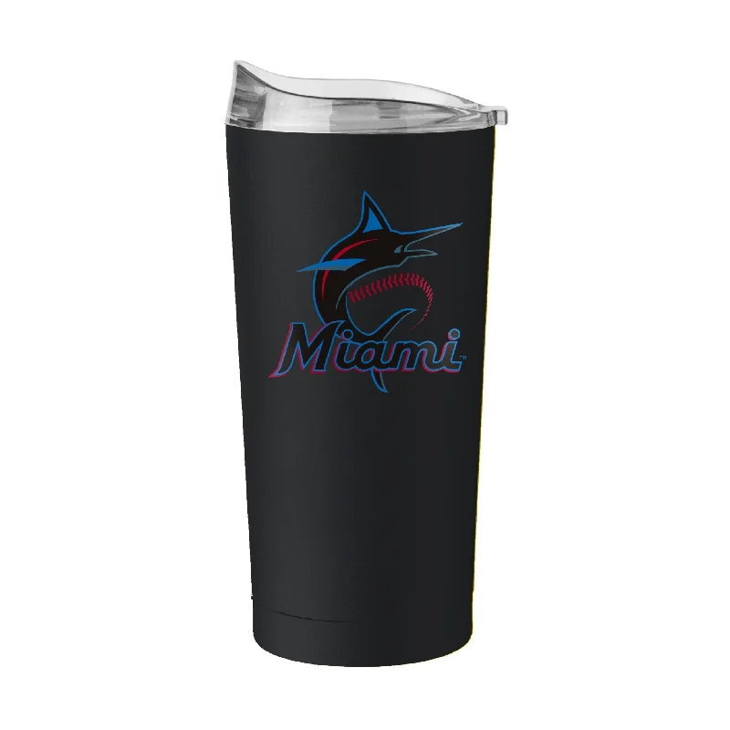 Team cups for sponsorship giveaways-Miami Marlins 20oz Flipside Powder Coat Tumbler