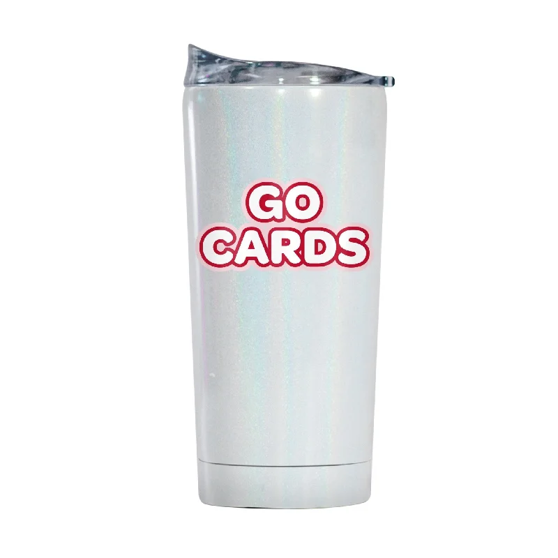 Custom team cups with inspirational quotes-Louisville 20oz Bubble Iridescent Tumbler