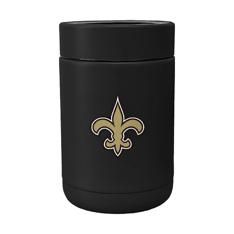 Team cups with custom names and numbers-New Orleans Saints Flipside Powder Coat Coolie