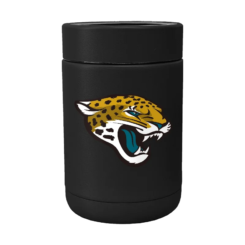 Team cups with removable lids for safety-Jacksonville Jaguars Flipside Powder Coat Coolie