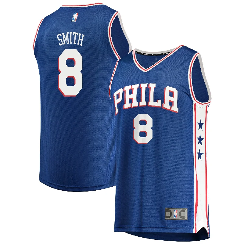 Comfortable and stretchy basketball jerseys for flexibility-Zhaire Smith Philadelphia 76ers Branded Youth Fast Break Basketball Jersey Royal - Icon Edition