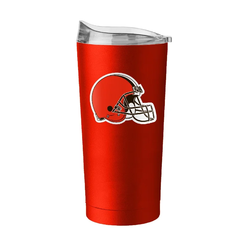 Bulk team cups for fundraising activities-Cleveland Browns 20oz Flipside Powder Coat Tumbler