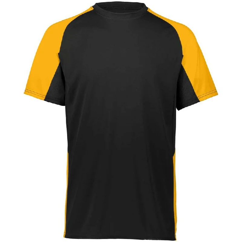 High-quality baseball jerseys for professional players-Cutter Baseball Jersey Black-Gold