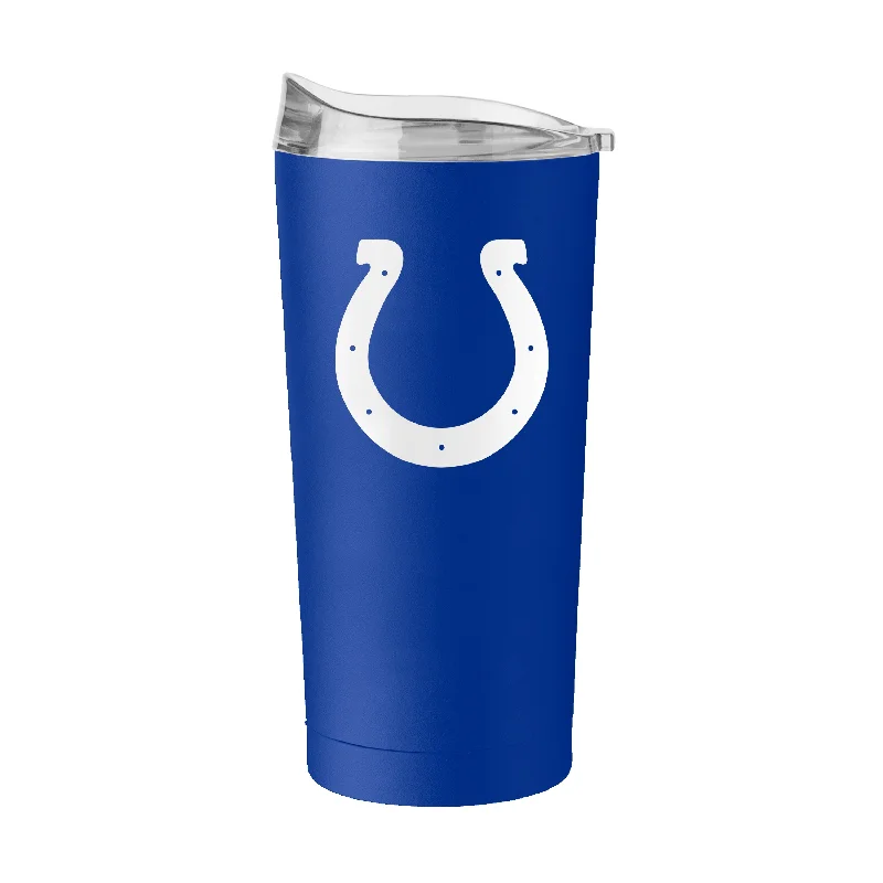 Personalized glass team cups-Indianapolis Colts 20oz Flipside Powder Coat Tumbler