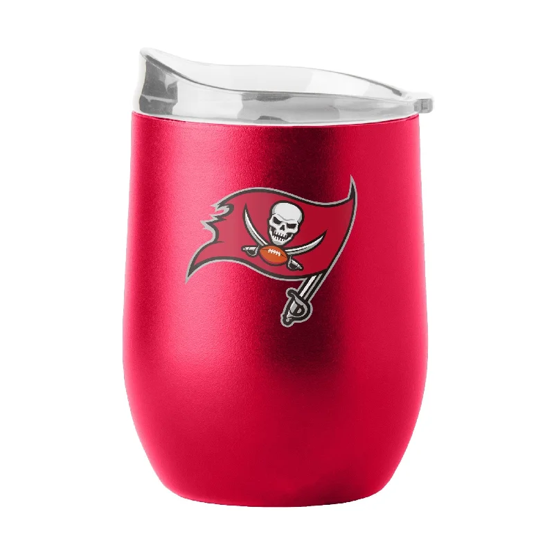 Team cups for company retreats and workshops-Tampa Bay Buccaneers 16oz Flipside Powder Coat Curved Beverage