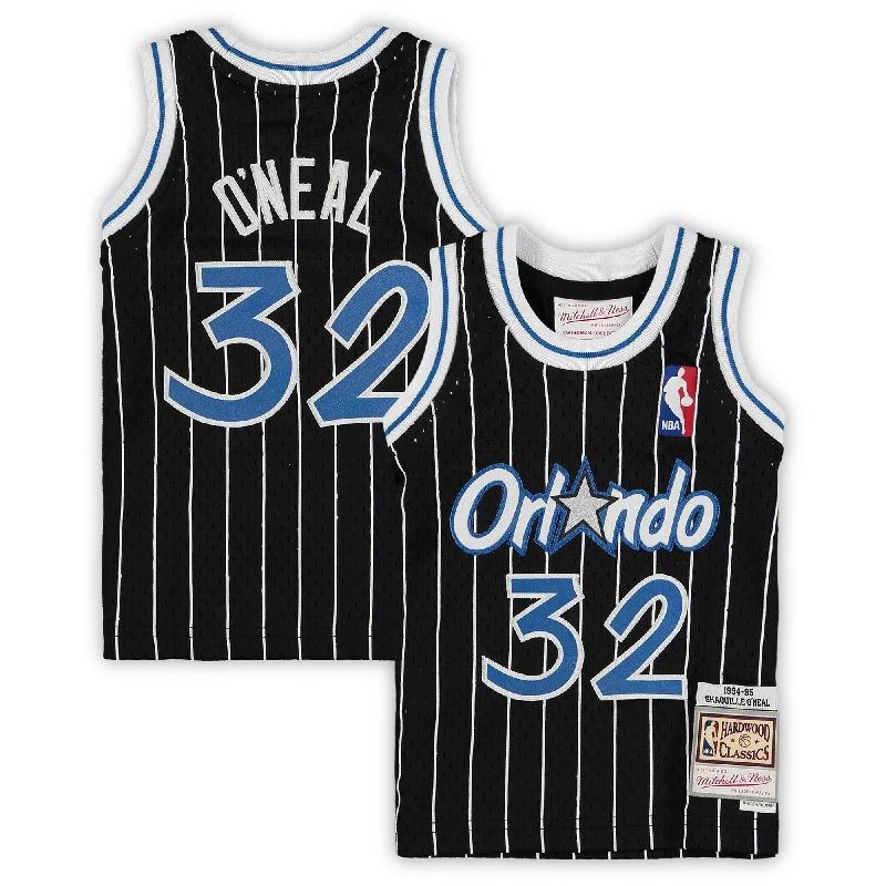 Personalized basketball jerseys with names and numbers-Shaquille O'neal Orlando Magic Infant 1994/95 Hardwood Classics Retired Player Basketball Jersey - Black