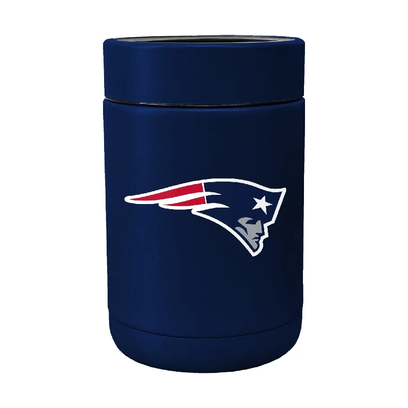 Team cups with motivational messages-New England Patriots Flipside Powder Coat Coolie