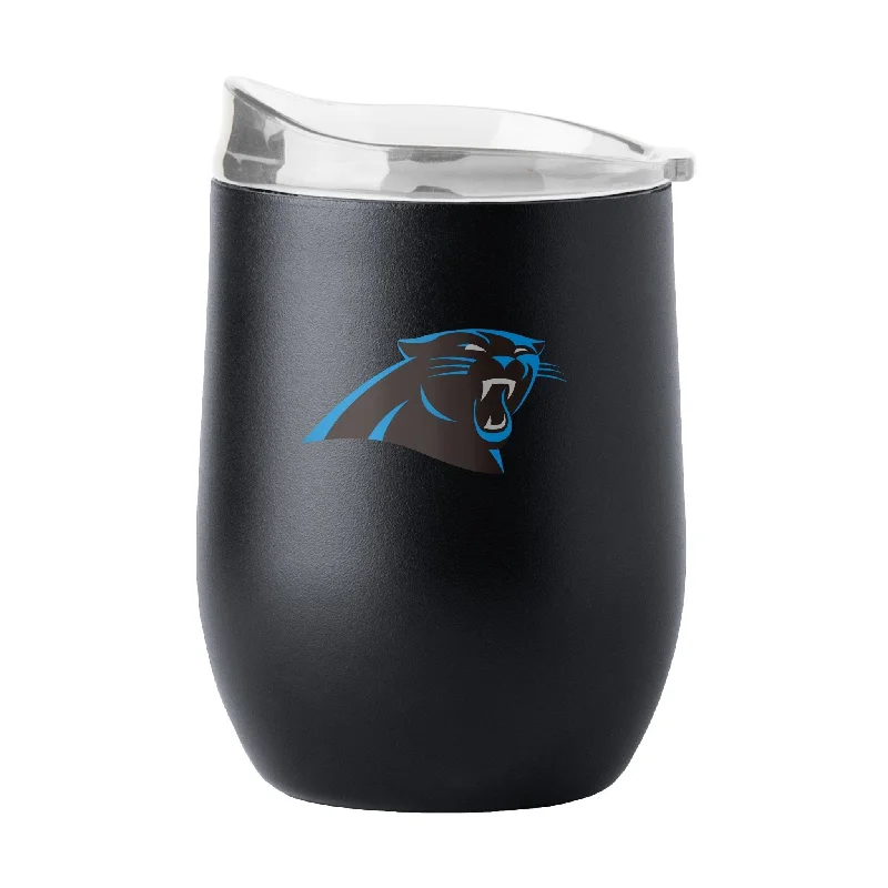 Personalized travel team cups for athletes-Carolina Panthers 16oz Flipside Powder Coat Curved Beverage