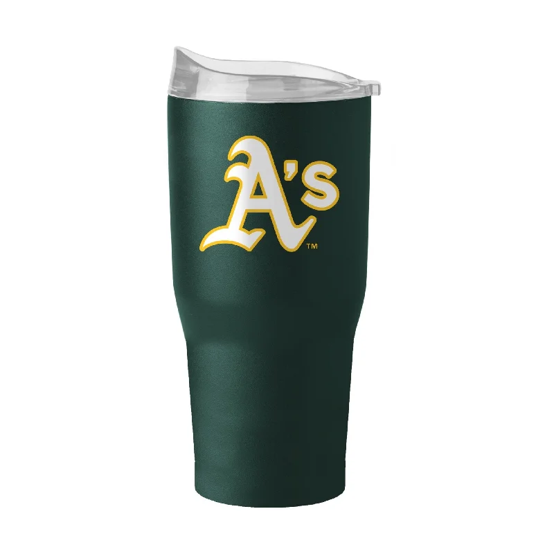 Reusable team cups for eco-conscious teams-Oakland Athletics 30oz Flipside Powder Coat Tumbler