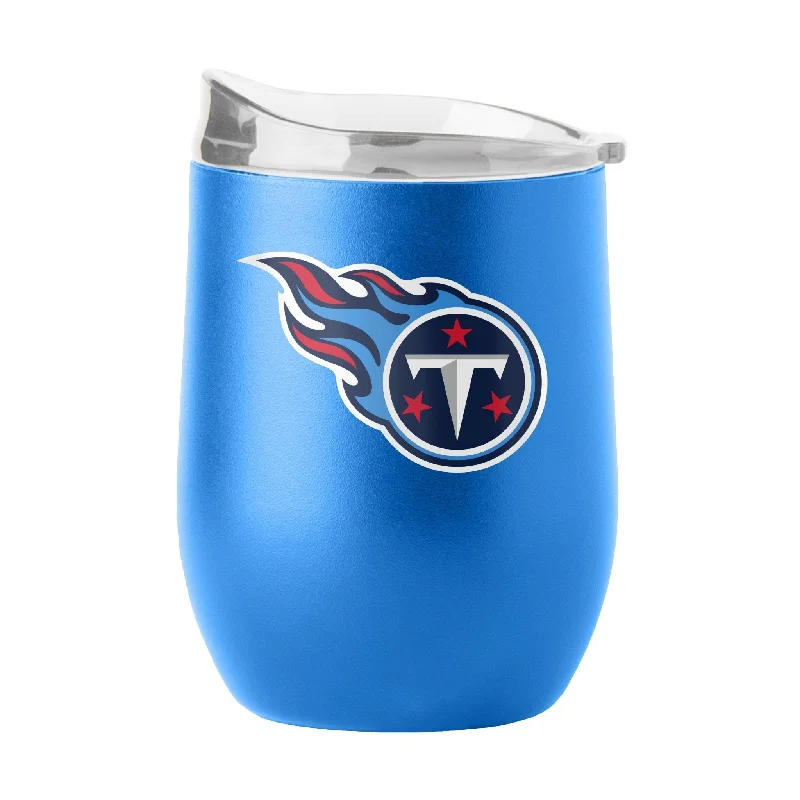 Premium team cups for team sponsors-Tennessee Titans 16oz Flipside Powder Coat Curved Beverage