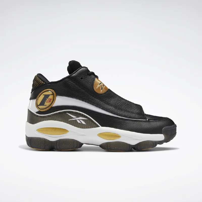 Basketball shoes for explosive jump shots-Reebok Footwear Men The Answer DMX Basketball Shoes CBLACK/FTWWHT/RBKBRA