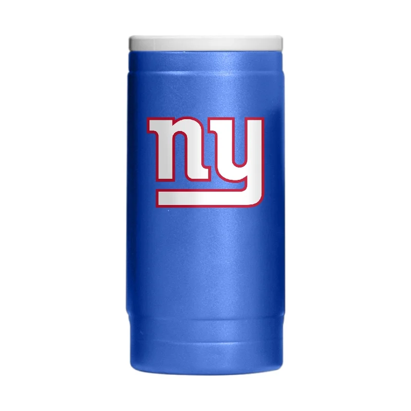 Premium quality team cups for giveaways-New York Giants Flipside Powder Coat Slim Can Coolie