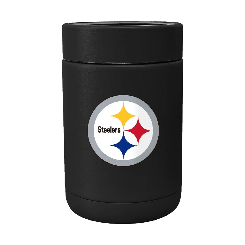 Best team cups for sports teams-Pittsburgh Steelers Flipside Powder Coat Coolie