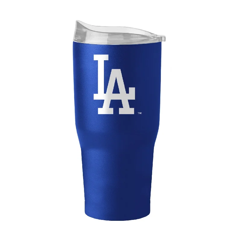 Team cups with removable lids for safety-Los Angeles Dodgers 30oz Flipside Powder Coat Tumbler