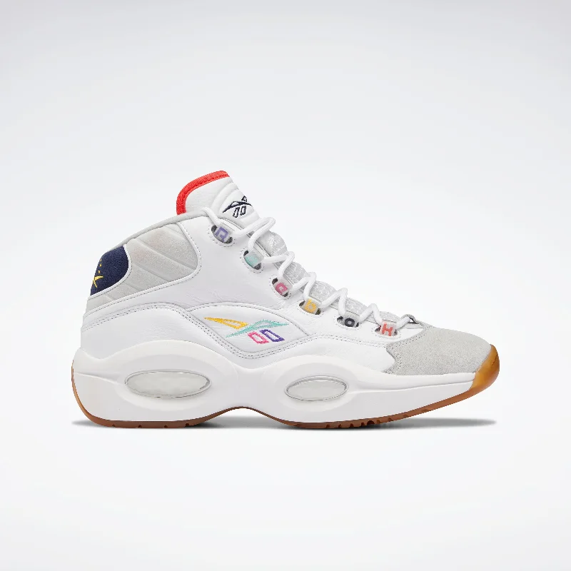 Basketball shoes with the best ankle protection-Reebok Footwear Men Question Mid Shoes Ftwwht/Vecnav/Pugry2