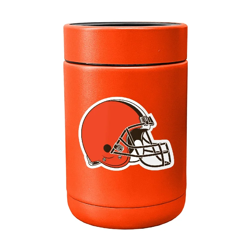 Custom team cups with inspirational quotes-Cleveland Browns Flipside Powder Coat Coolie