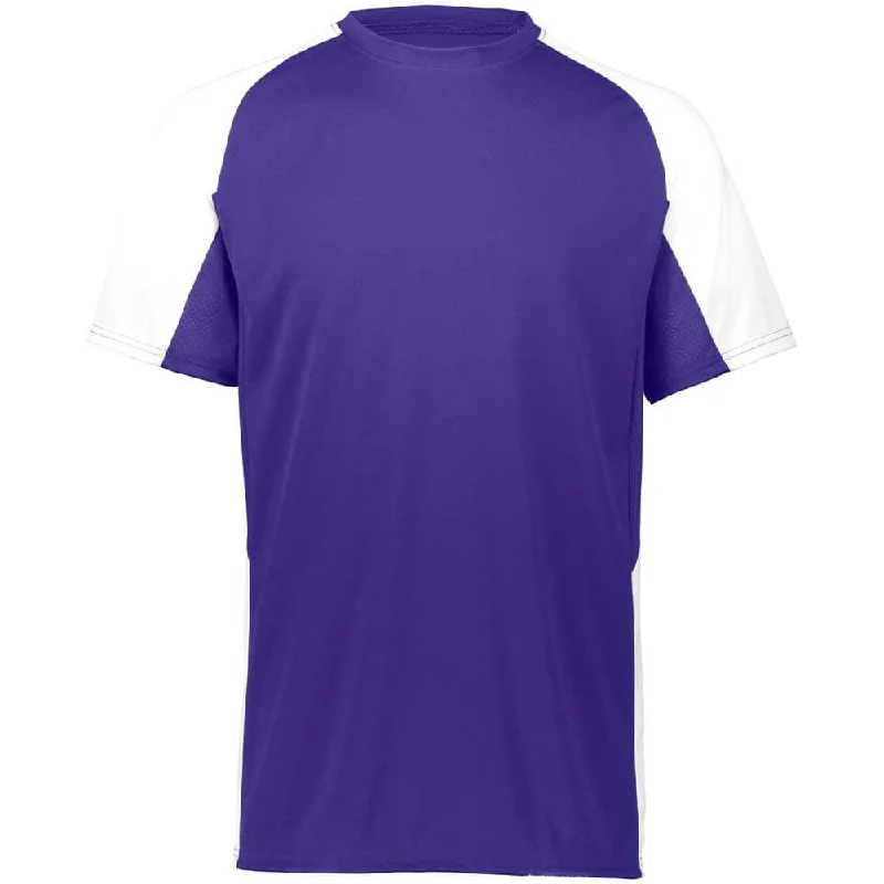 Baseball jerseys for college teams-Cutter Baseball Jersey Purple-White