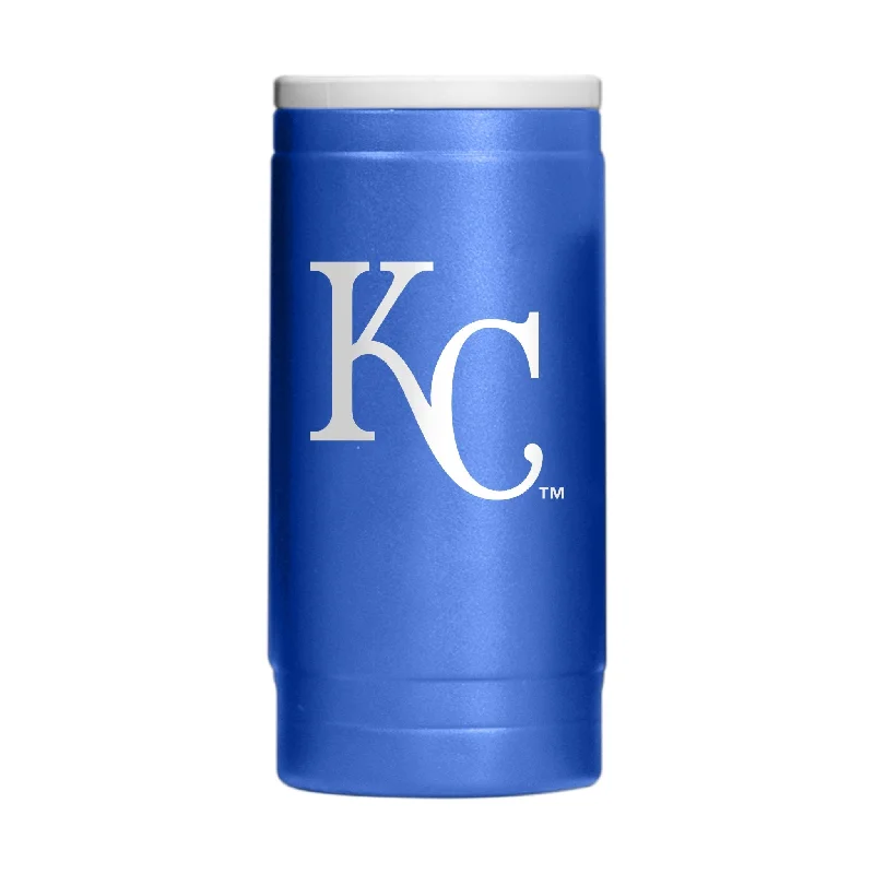 Limited edition team cups for special events-Kansas City Royals Flipside Powder Coat Slim Can Coolie