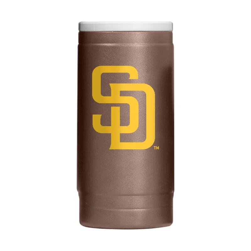 Stylish team cups for competitions-San Diego Padres Flipside Powder Coat Slim Can Coolie