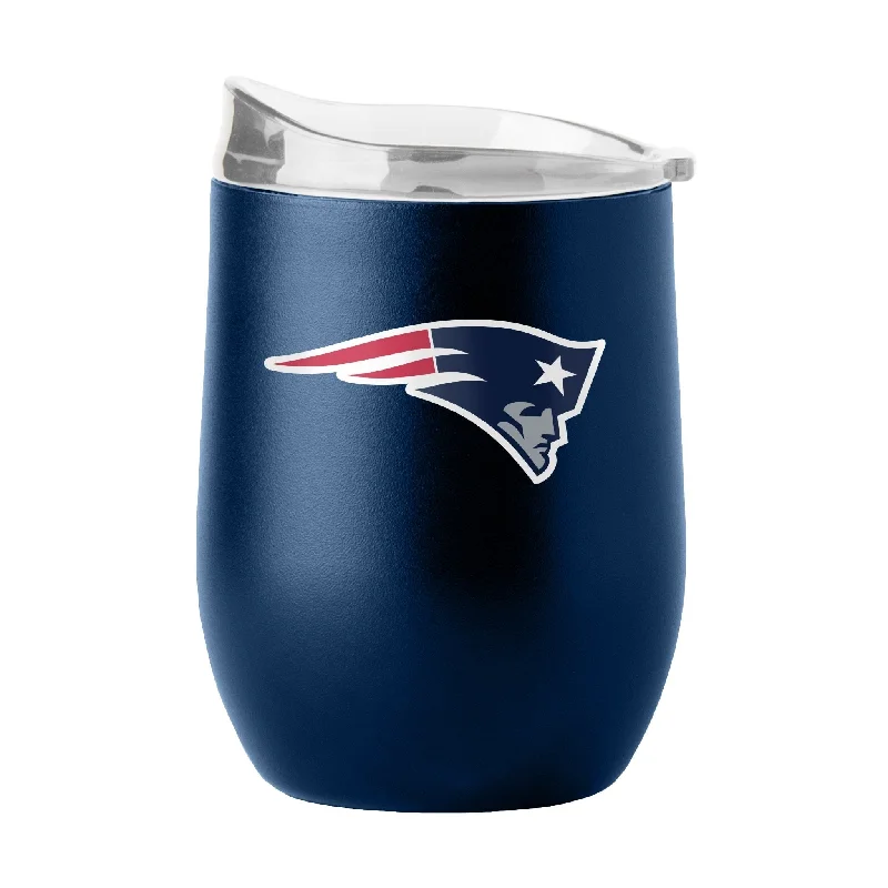 Reusable team cups for eco-conscious teams-New England Patriots 16oz Flipside Powder Coat Curved Beverage