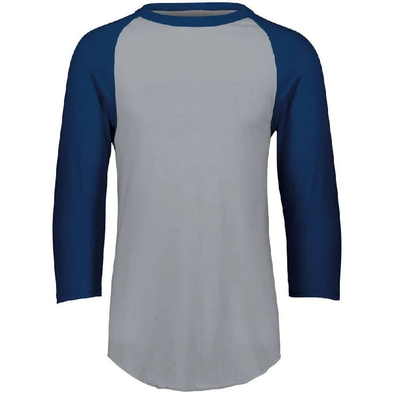 Baseball jerseys with bold color designs for standout style-3-4 Sleeve Retro 2.0 Baseball Jersey Grey-Navy