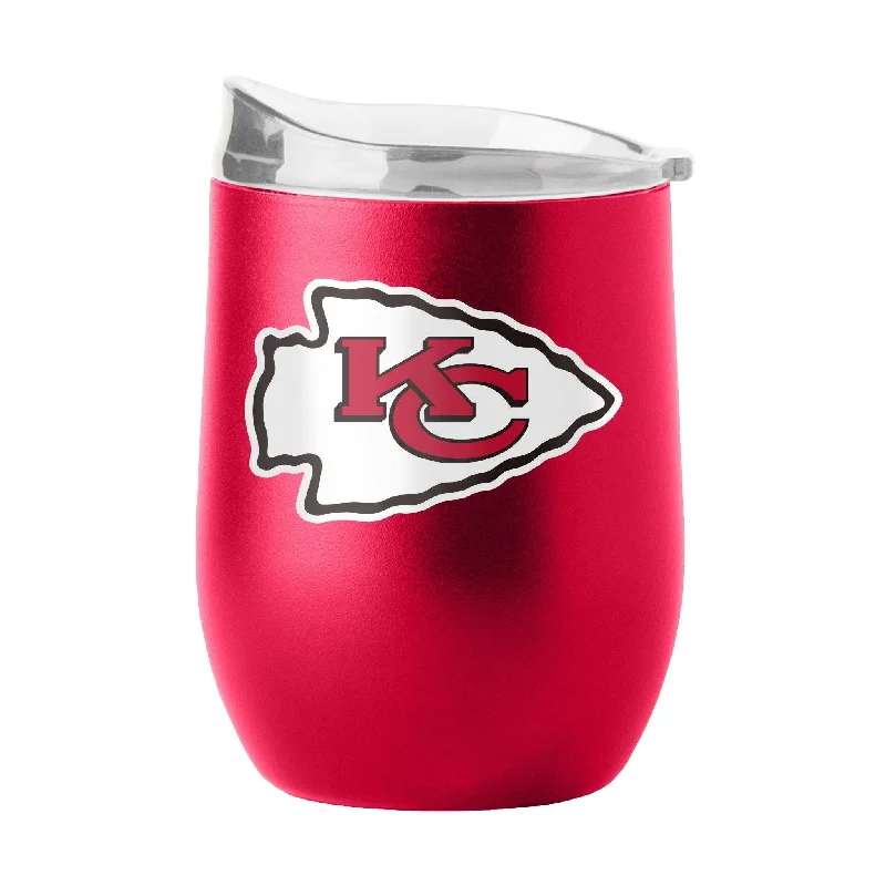 Premium team cups for corporate gifting-Kansas City Chiefs 16oz Flipside Powder Coat Curved Beverage