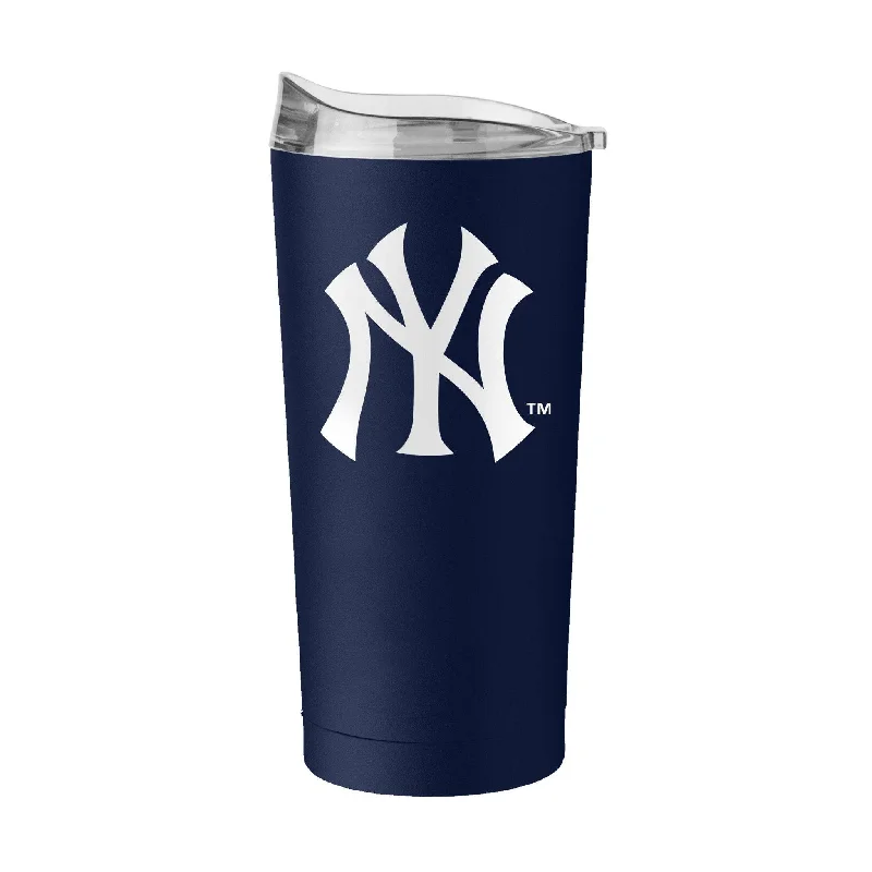 Affordable custom team cups-New York Yankees 20oz Flipside Powder Coat Tumbler