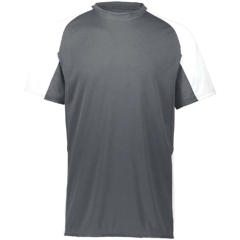 Lightweight baseball jerseys for hot weather-Cutter Baseball Jersey Graphite-White