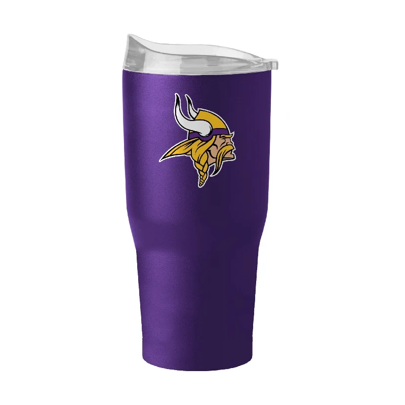 Team cups for athletic teams-Minnesota Vikings 30oz Flipside Powder Coat Tumbler