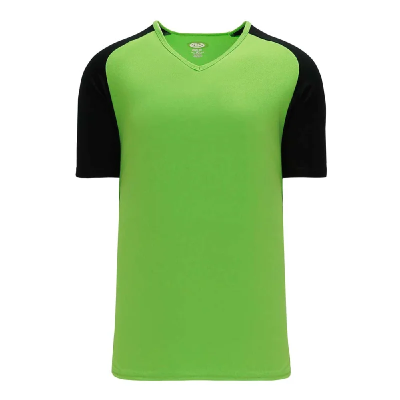 Baseball jerseys with vintage logo designs-Dryflex V-Neck Pullover Lime-Black Jersey