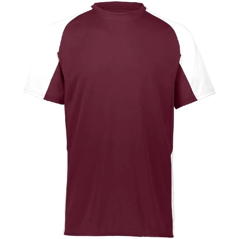 Best baseball jerseys for tournament teams-Cutter Baseball Jersey Maroon-White